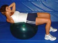 Image of best abs exercises man swiss ball